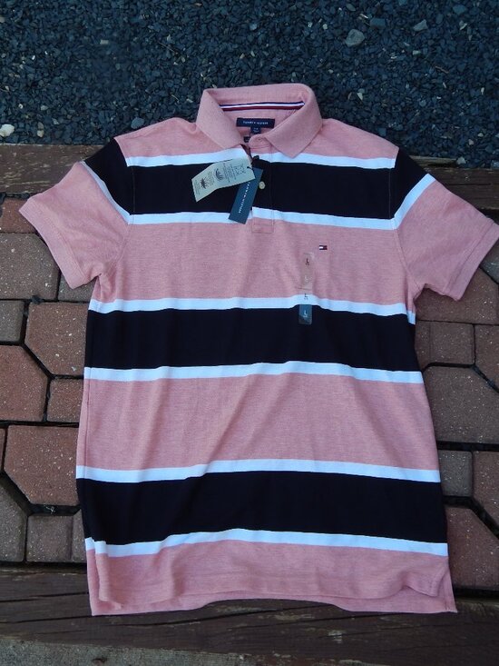 Tommy Hilfiger Other - Tommy Hilfiger Mens Colorblock Stripe Polo Size Large NWT